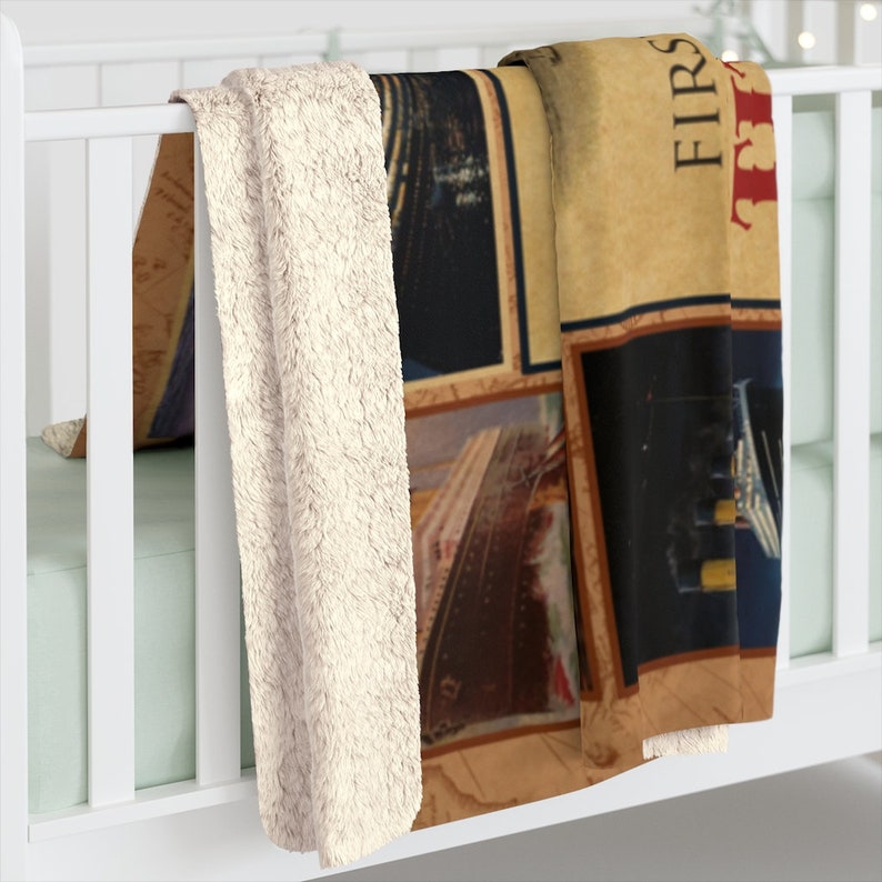 Titanic Blanket Reusable Fleece Blanket Personalized Boy Etsy