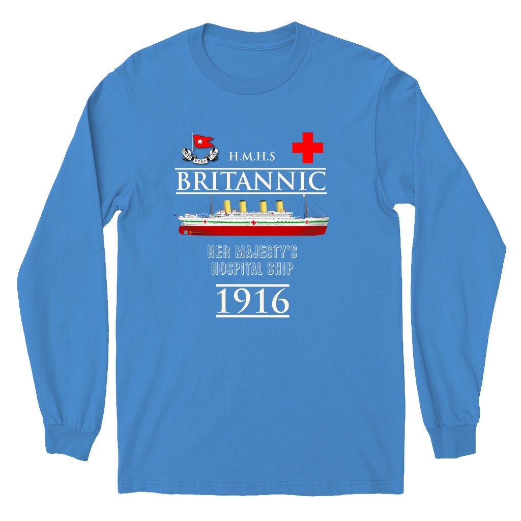 HMHS Britannic Ship Shirt Custom Name Tshirt Titanic Twin Sister Ship Long Sleeve T Shirt Personalization Birthday Gift for History Lover Etsy Canada
