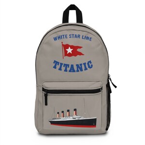 Sacs à dos Titanic pour l'université et l'école, cartable, cadeau pour étudiant, cadeau pour les passionnés d'histoire