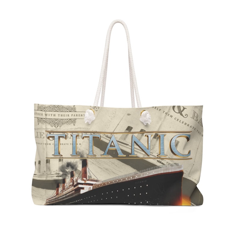 retro gift for women /& youth beach accessory bag Titanic vintage beach bag