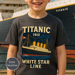 Titanic Toddler Tee – RMS Titanic 1912 White Star Line T Shirt for Kids 1–4 Who Love Ships, History & Cute Maritime-Inspired Outfits T232