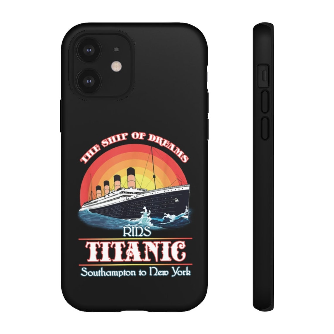 Black tough cases Titanic phone cases White Star Line Etsy