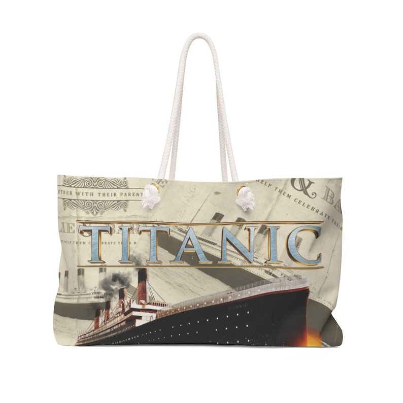 retro gift for women /& youth beach accessory bag Titanic vintage beach bag