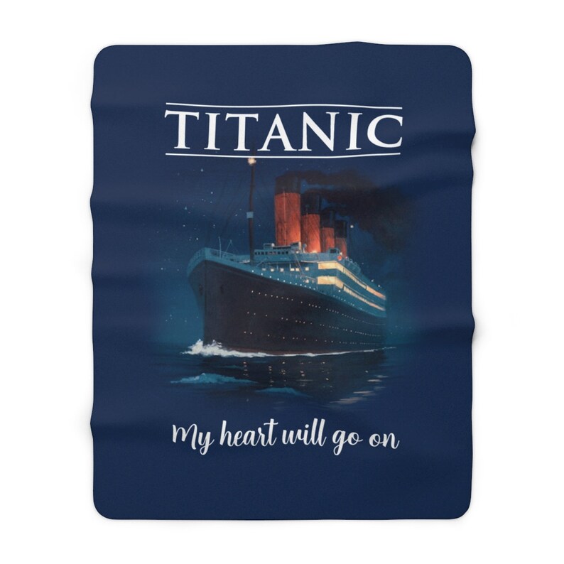 Titanic Fleece Blanket Titanic Personalized Blanket Sherpa Etsy