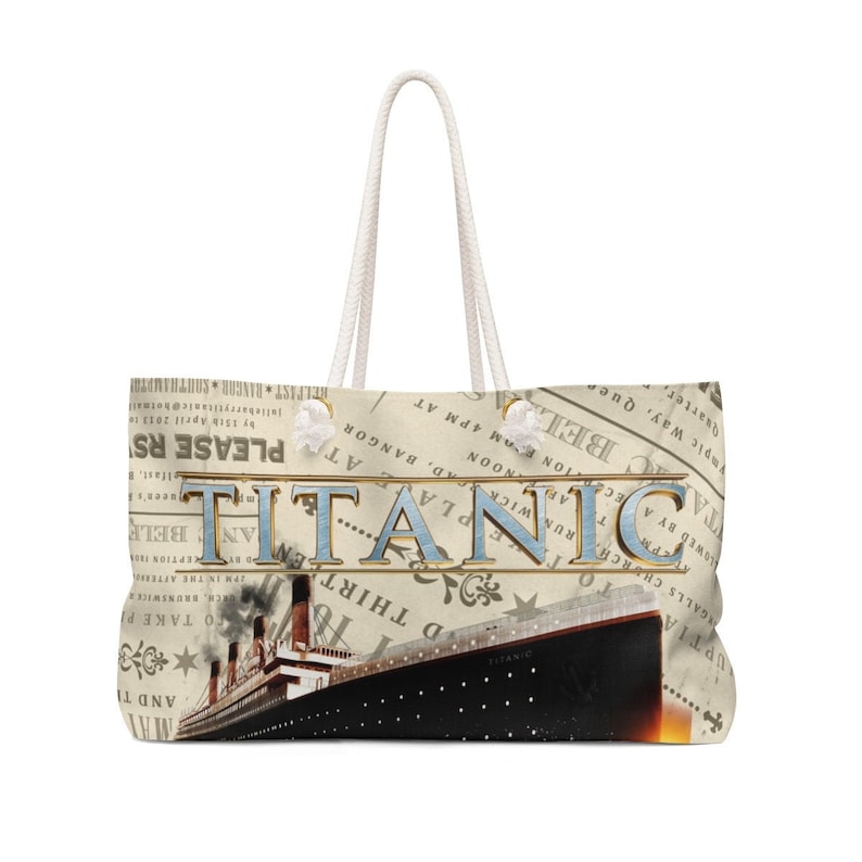 retro gift for women /& youth beach accessory bag Titanic vintage beach bag