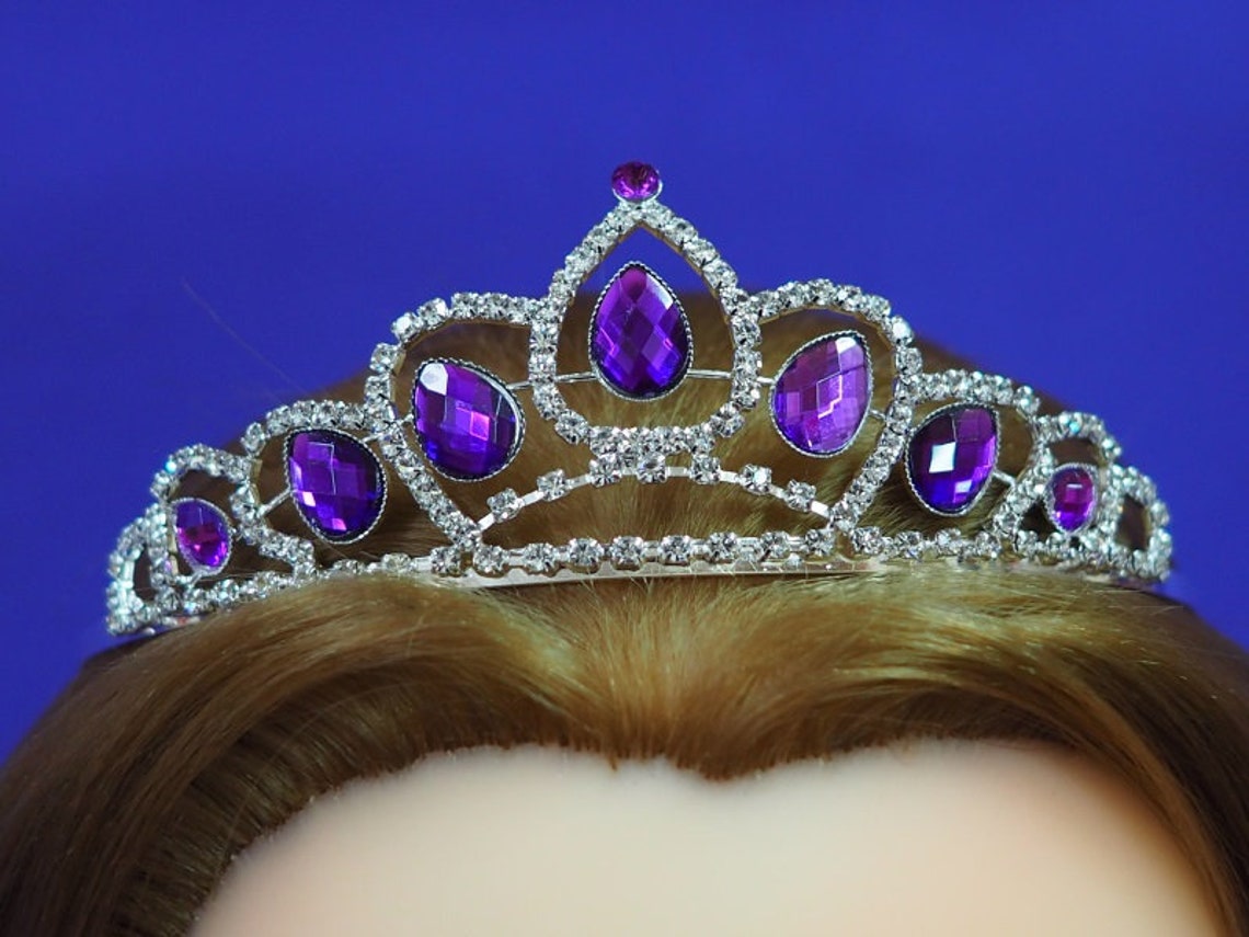 Purple Princess Sofia Tiara for Birthday Party Gift School | Etsy
