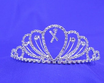 Personalized Princess Tiara Gift for Birthday Party Prom Dance Single Letter LX