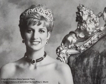 Princesse Diana Spencer Mariage Tiara Crown Royal Prom Costume