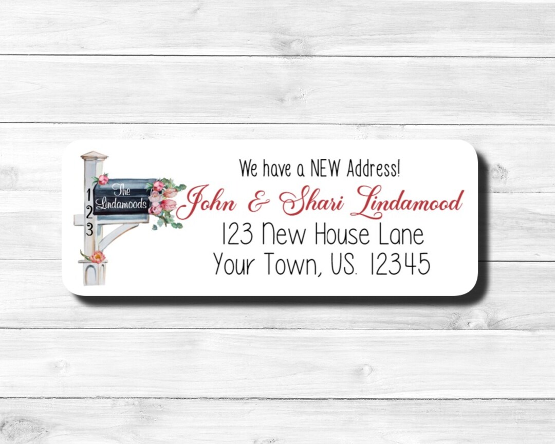Personalized Mailbox We've Moved Moving New Home Floral Etsy