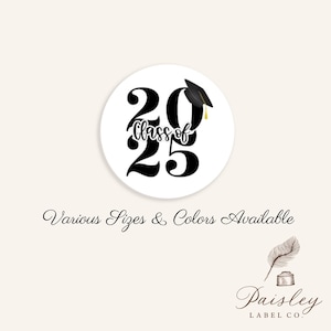 Graduation Envelope Seals Labels Stickers Graduation Commencement Ceremony Announcement Stickers Graduation Invitations, Class of 2025 Grad