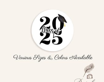 Graduation Envelope Seals Labels Stickers Graduation Commencement Ceremony Announcement Stickers Graduation Invitations, Class of 2026 Grad