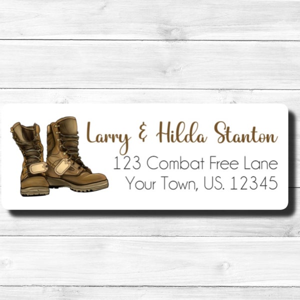 Army Address Labels Etsy