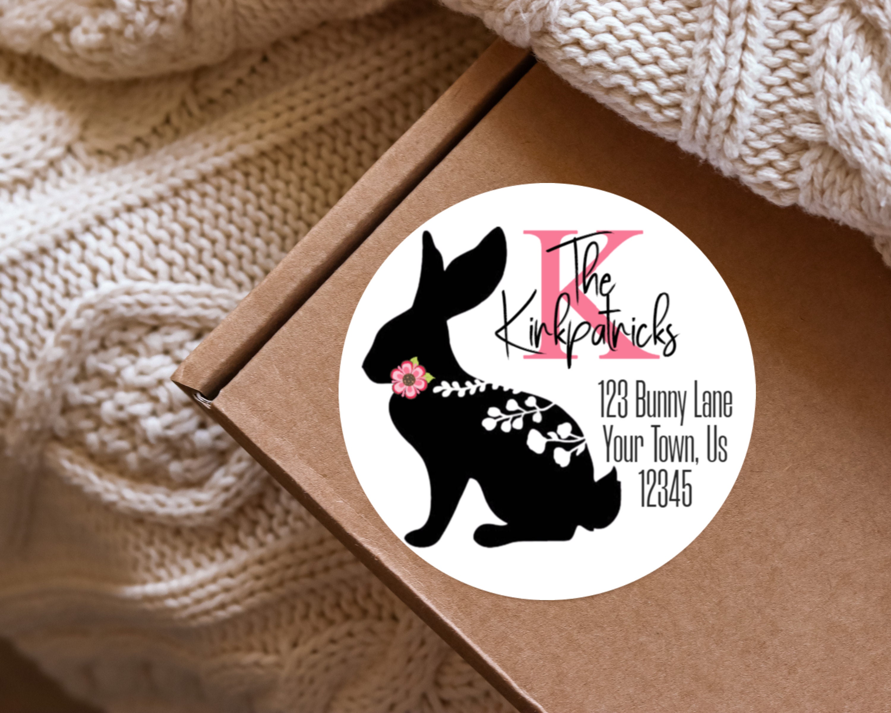 Preppy Easter Filigree Rabbit Bunny Easter Pink Flowers Silhouette ...
