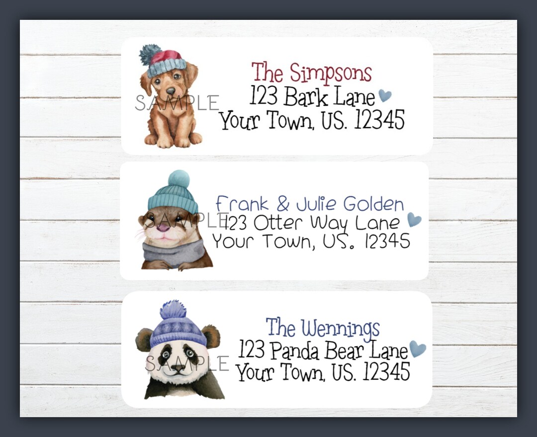 Personalized Winter Woodland Dog Puppy Sweater Owl Elephant Fox Otter ...