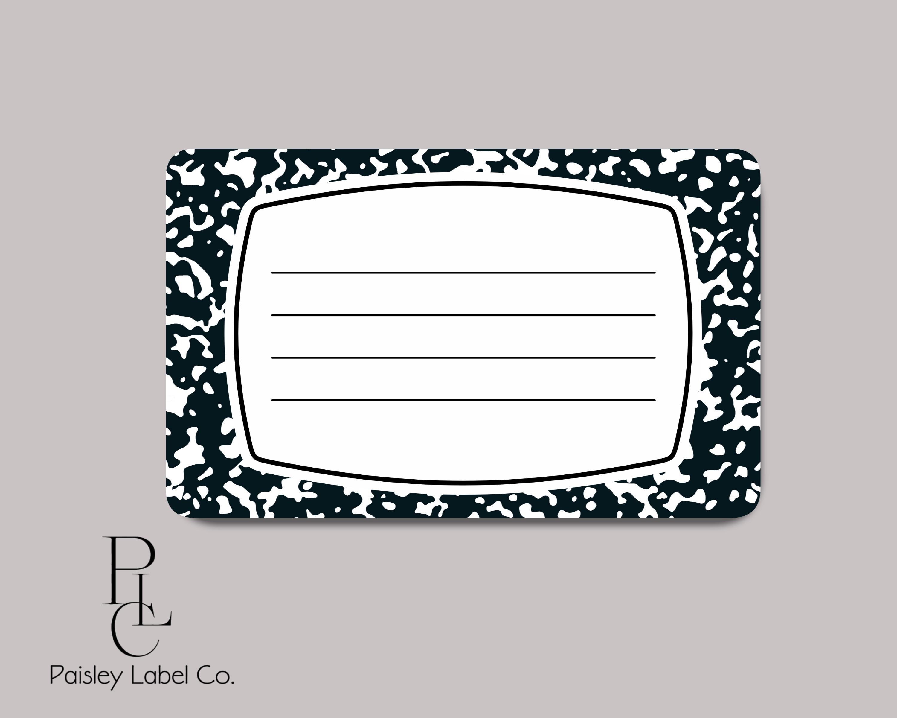 Composition Notebook School Teacher Little Doodles Tiny Mini Flat Note Cards Lunch Box Love Notes Gift Tags Little Notes Set of 60 Cards
