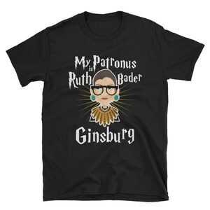 My Patronus Is Ruth Bader Ginsburg Shirt - Potter Fan Notorious RBG Dissent Necklace Feminist Gift Shirt