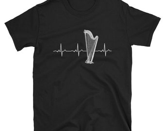 Harp Heartbeat Shirt - Beste Harp Speler Verjaardagscadeau