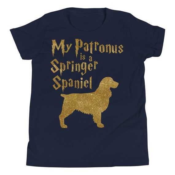 My Patronus is A Springer Spaniel Kids Shirt Cute Funny English