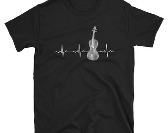 Violin Heartbeat Shirt - Best Violin Player Gift T-Shirt