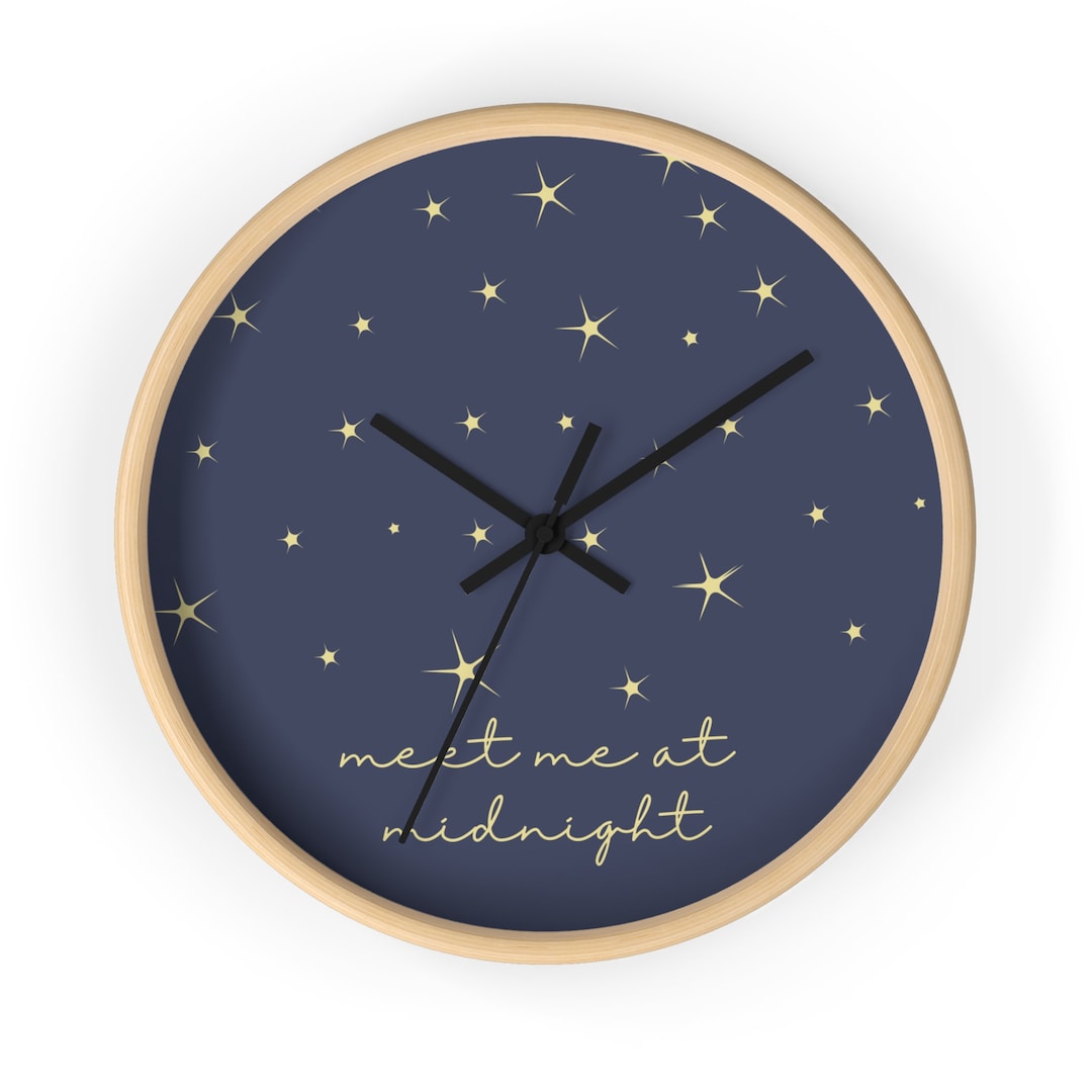 Taylor Swift Midnights Inspired Clock Taylor Swift Clock Etsy