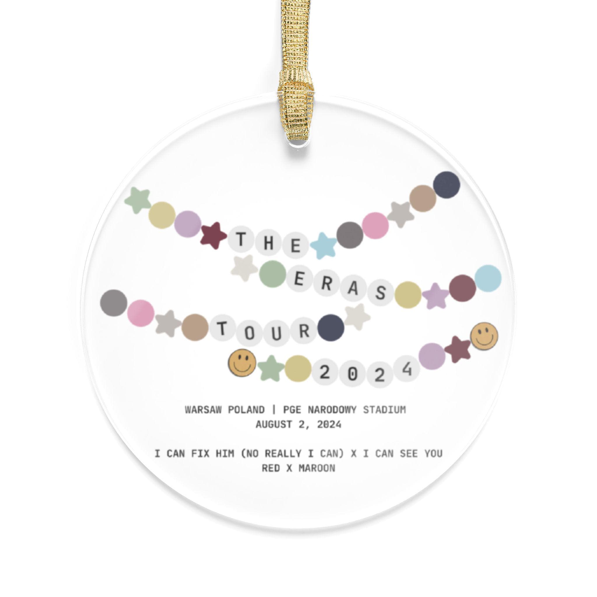 Eras Tour Ornament,Eras Tour Keepsake,Eras Tour Gift,Taylor Merch, Taylor Fan Gift,Swift Christmas, Taylor Christmas,Taylor Ornament