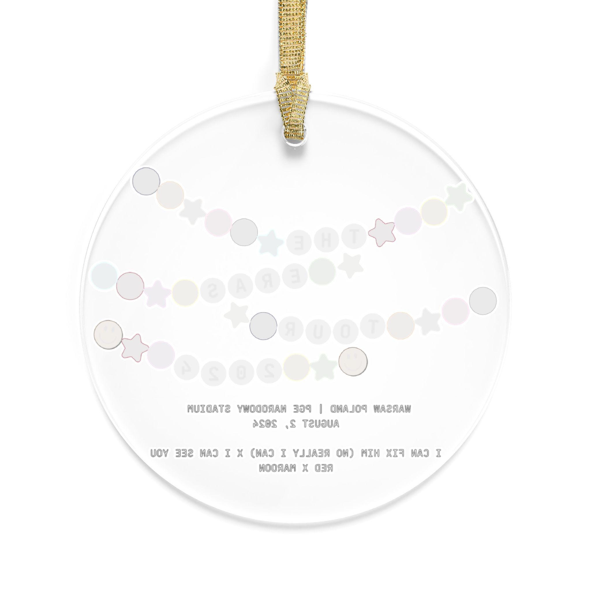 Eras Tour Ornament,Eras Tour Keepsake,Eras Tour Gift,Taylor Merch, Taylor Fan Gift,Swift Christmas, Taylor Christmas,Taylor Ornament