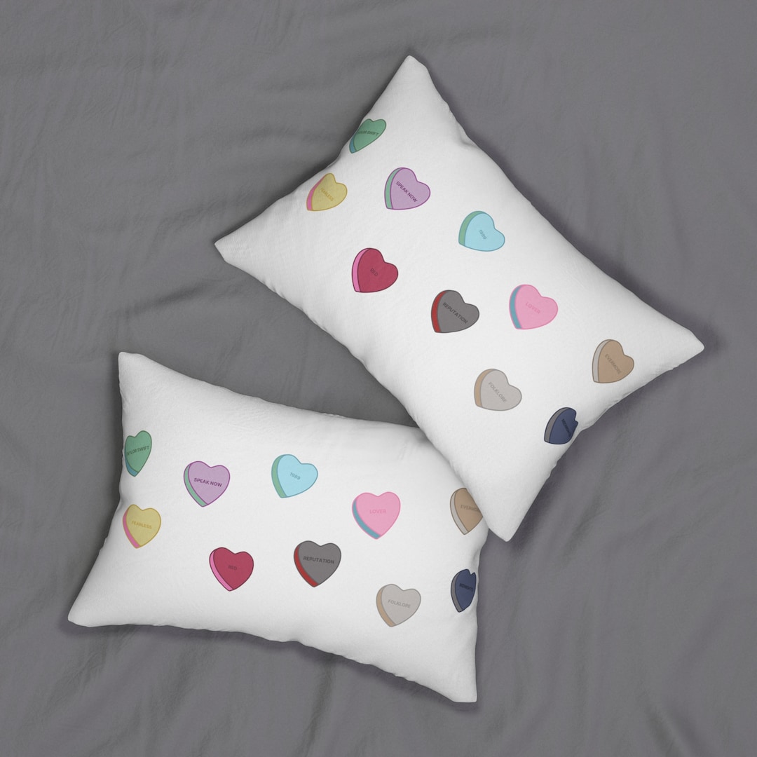 Valentine Decor Taylor Inspired Heart Pillow for Swiftie Gift Taylor