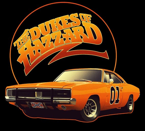 THE DUKES OF HAZZARD IRON ON TRANSFER