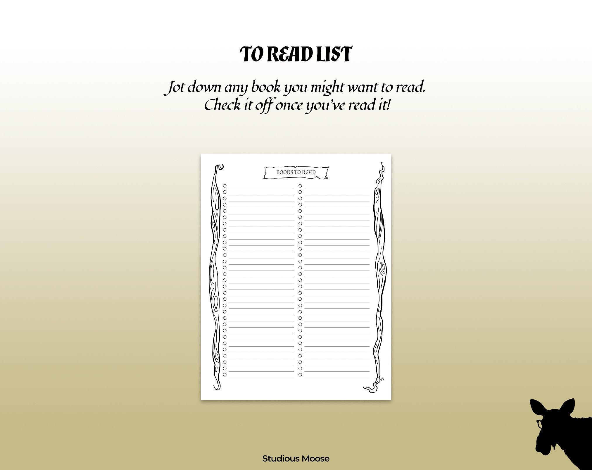 Printable Book Journal, Fantasy Style: A Digital PDF Download to Track ...