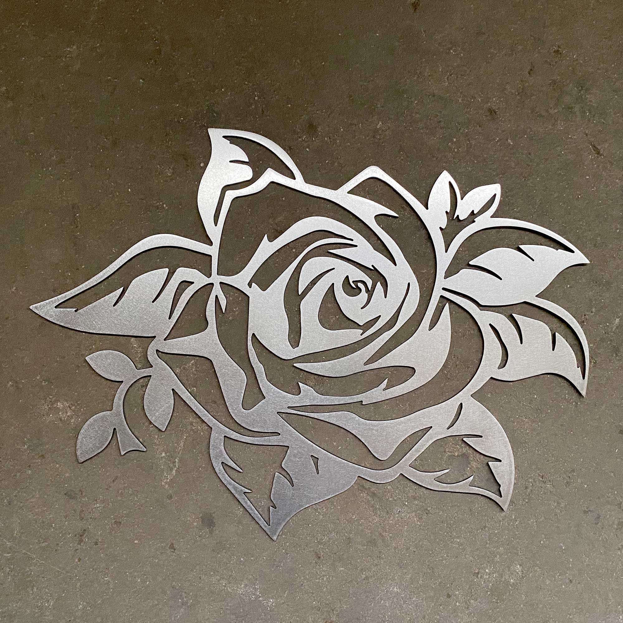 Rose Metal Cutout Etsy