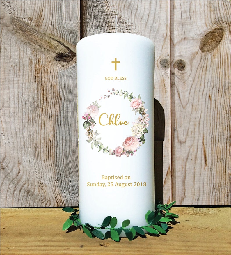Baptism Candle Christening Candle. Etsy