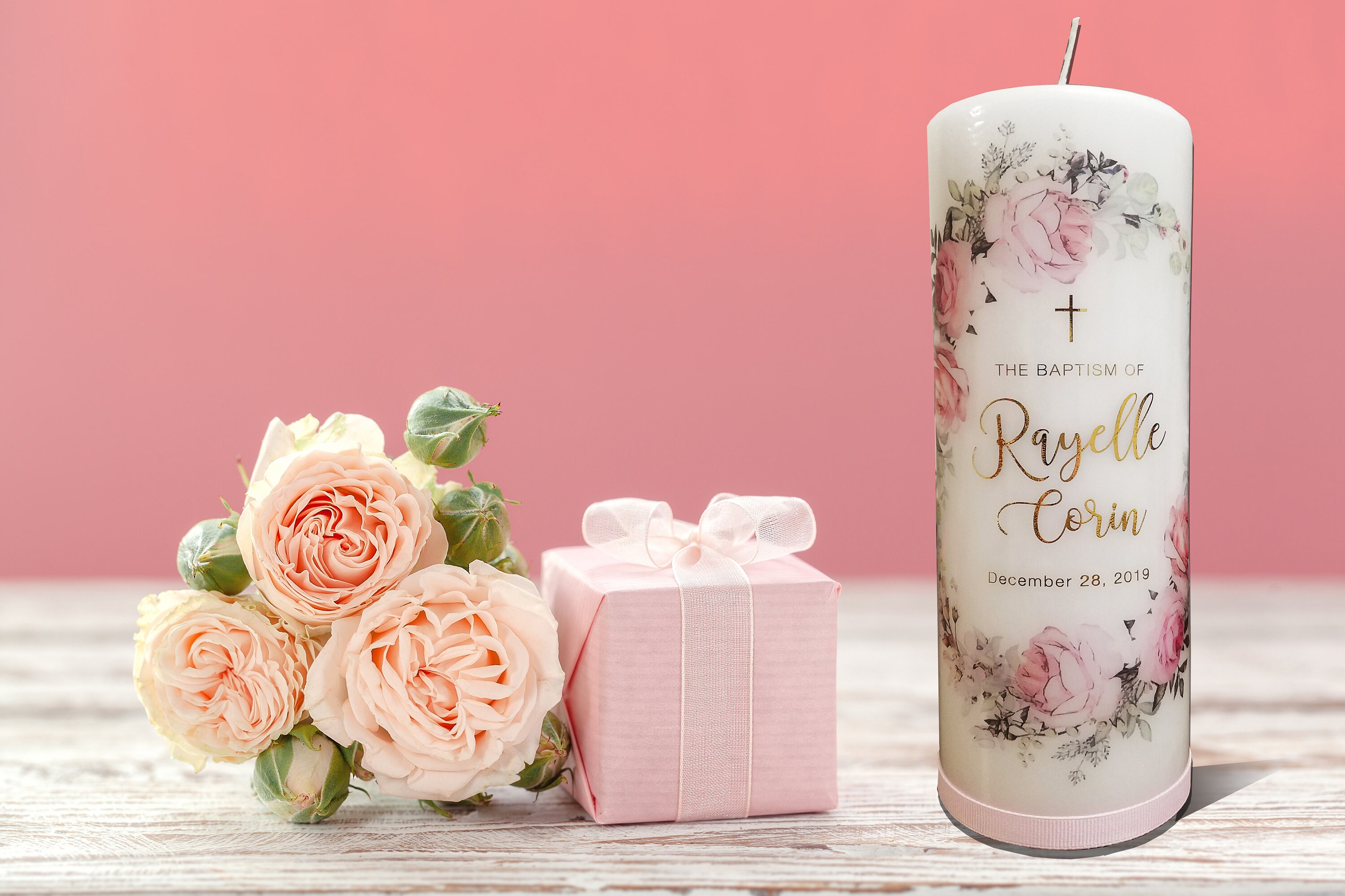 Baptism Candle Baptism Candles Christening Candle Baptism Etsy