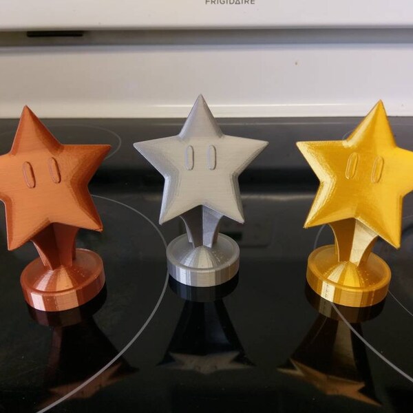 3D Printed Star Trophy