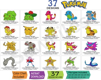 Pokemon Characters Chart