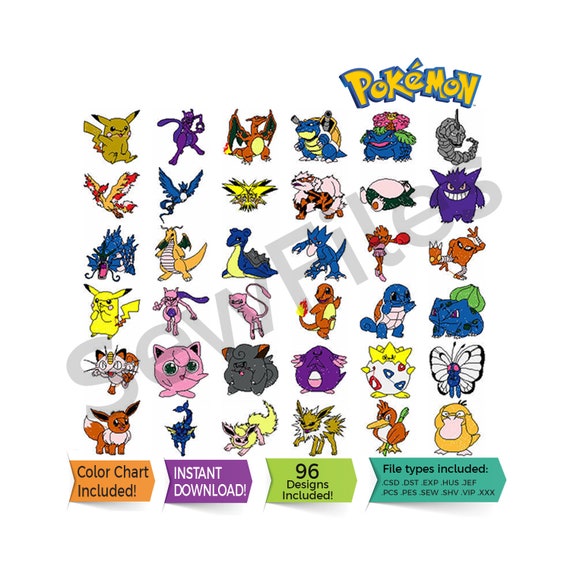 Pokemon Characters Chart