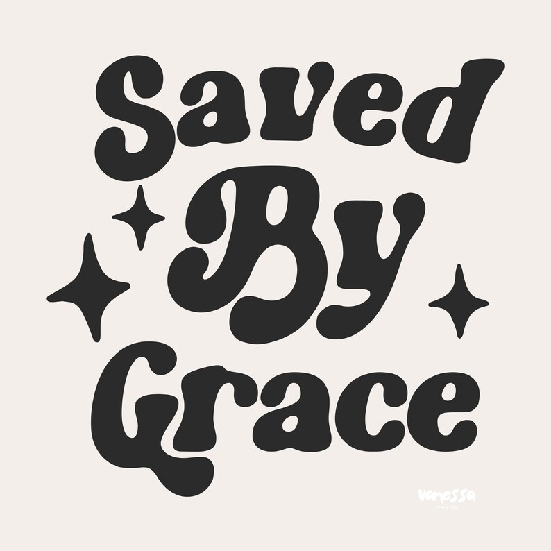 SAVED BY GRACE 2.5 Vinyl Matte Sticker image 2