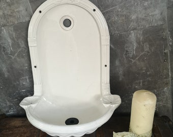 Fuente de lavabo inglesa - Johnsons Bros con escudo real - Lavabo victoriano - Lavabo interior o exterior