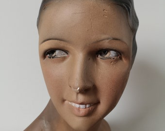 Shop Mannequin Female Bust - Lingerie Lubé Mannequin - Plaster Head - Mannequin Style - Shop Display - Jewelry Mannequin Bust