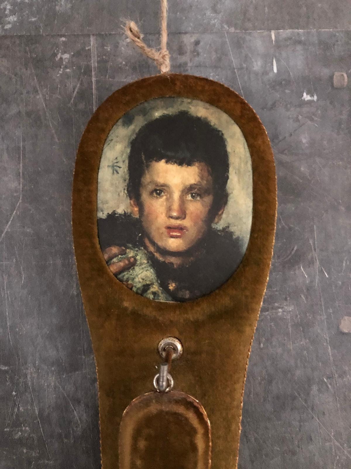 Hanging Clothes Brush With Wall Coat Hooks Green Velvet Etsy