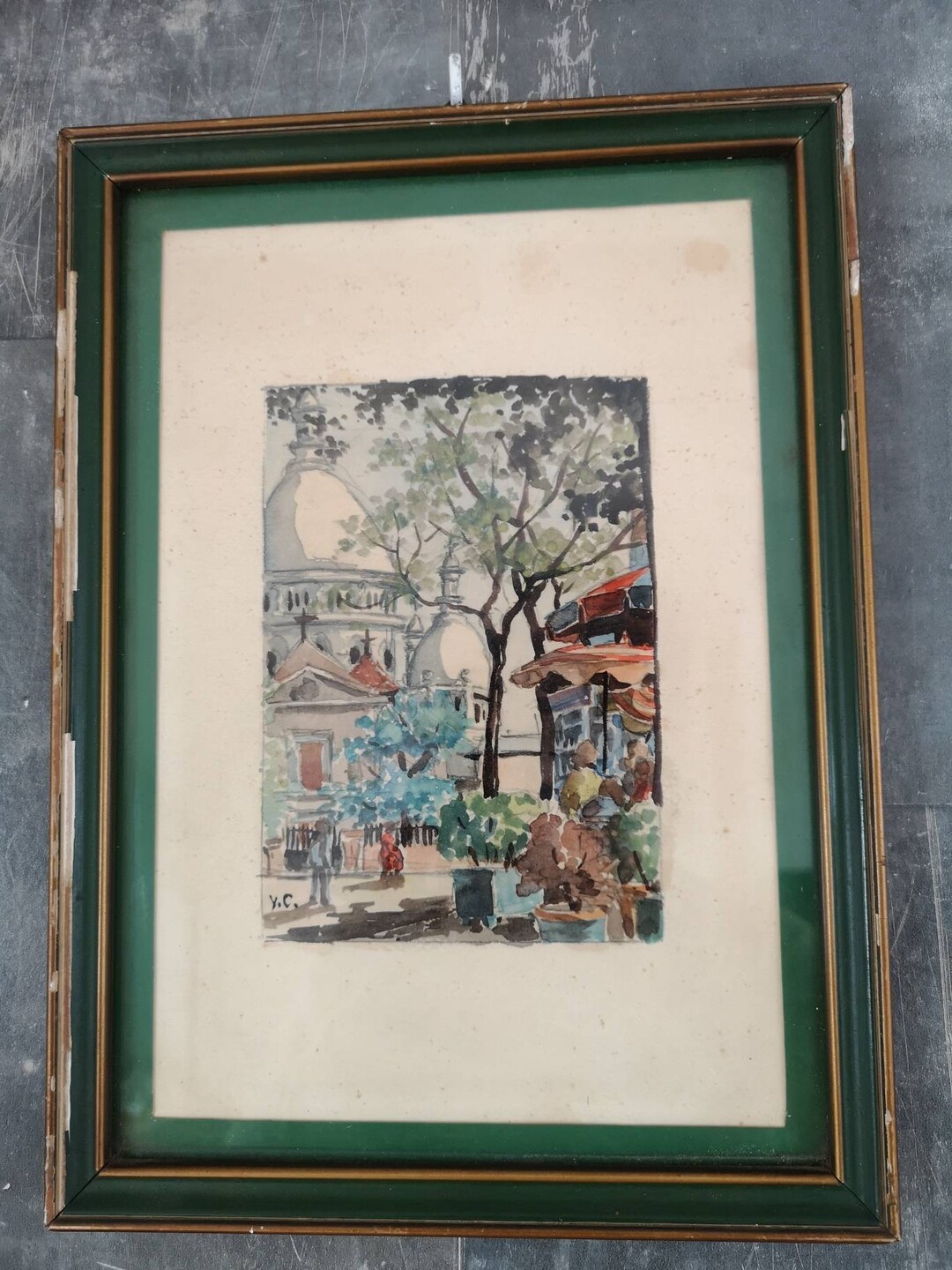 額縁いり サクレクール寺院 絵画 - メルカリ