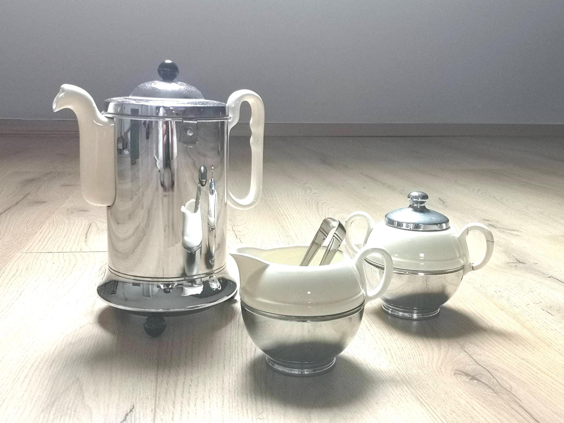 Art Deco Insulated Coffee - Benraad Made Holland - Chrome Coffee