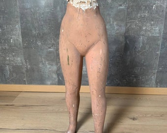 Children&#39;s Mannequin - Freestanding Mannequin Display - Paper Mache and Wood Art - Half Body Part Doll