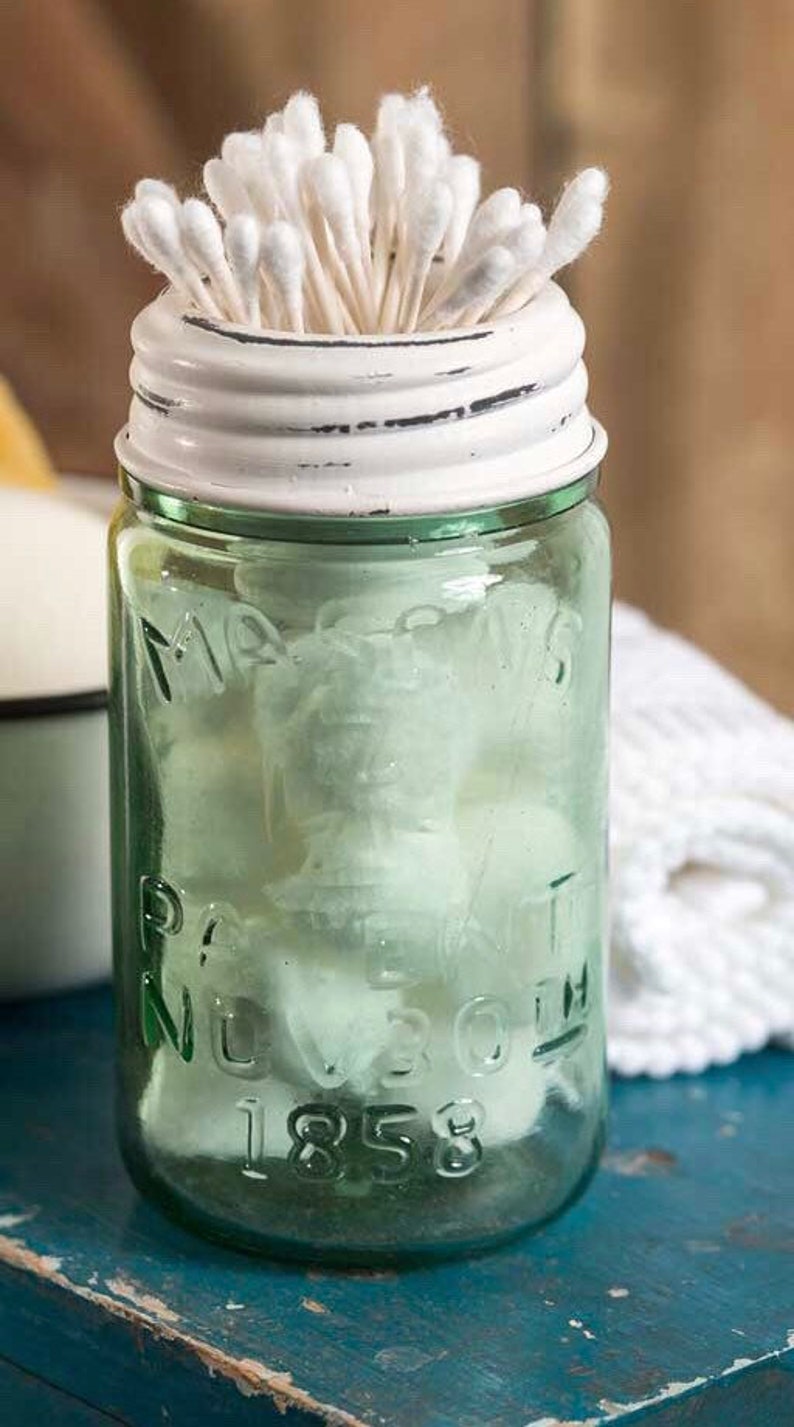 Vintage Kerr Mason Jar Bathroom storage Kerr Mason Jars with Etsy