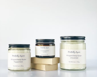 100% Grass Fed Tallow Body Cream | Whipped Body Butter | Natural Skin care made with Essential Oils | Made in USA | Mindfully Organic