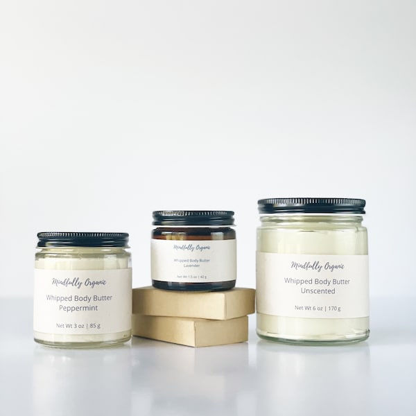 100% Grass Fed Tallow Body Cream | Whipped Body Butter | Natural Skin care made with Essential Oils | Made in USA | Mindfully Organic