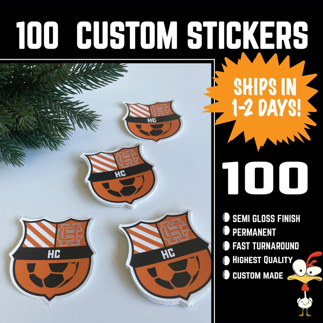 Custom Sports Team Die Cut Stickers, Waterproof and Permanent Die Cut ...