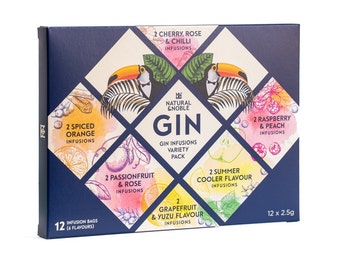 Gin Infusions Variety Pack | Make Your Own Delicious Flavoured Gin | 12 Delicious Infusion Bags for Gin Drinks | Perfect Gift for Gin Lovers