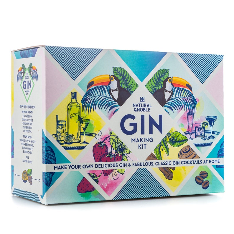 Deluxe Gin Making Kit. Botanical Blends, Fruits and Syrup Bases to make Fabulous Tasting Gin Drinks image 1