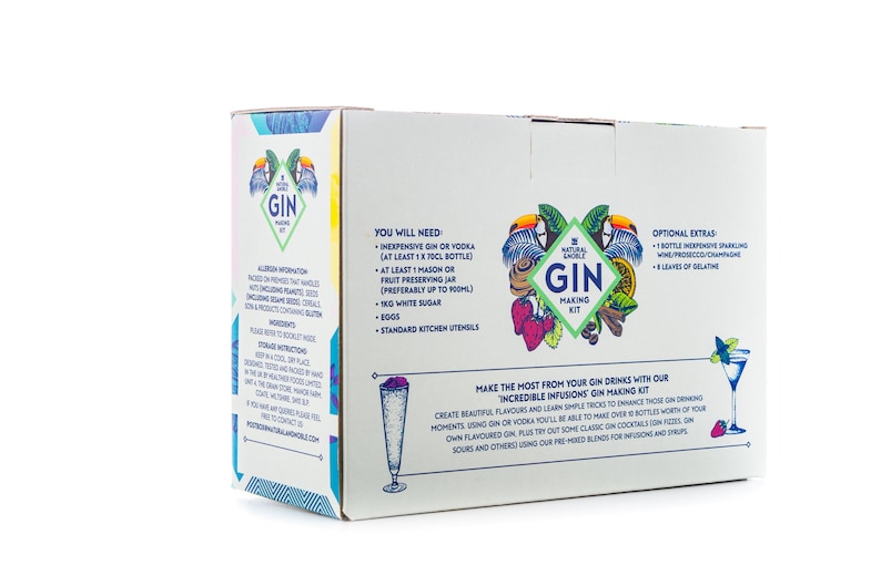 Deluxe Gin Making Kit. Botanical Blends, Fruits and Syrup Bases to make Fabulous Tasting Gin Drinks image 10