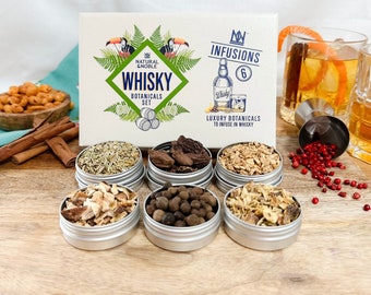 Whisky Botanicals And Spices Infusion Kit. Ideal Gift for Whisky Lovers, Father's Day and Christmas.